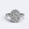 1.4ct Diamond Oval Cut Gold Halo Engagement Ring - 04GG96